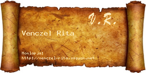 Venczel Rita névjegykártya